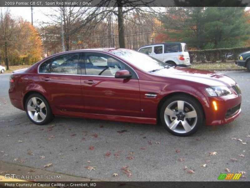 Sport Red Metallic / Onyx 2009 Pontiac G8 GT