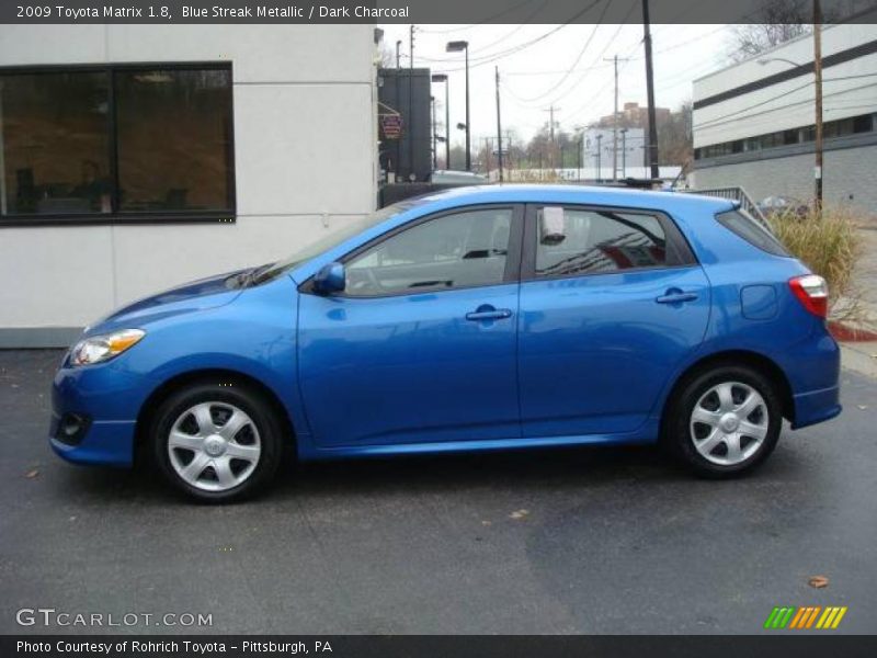 Blue Streak Metallic / Dark Charcoal 2009 Toyota Matrix 1.8