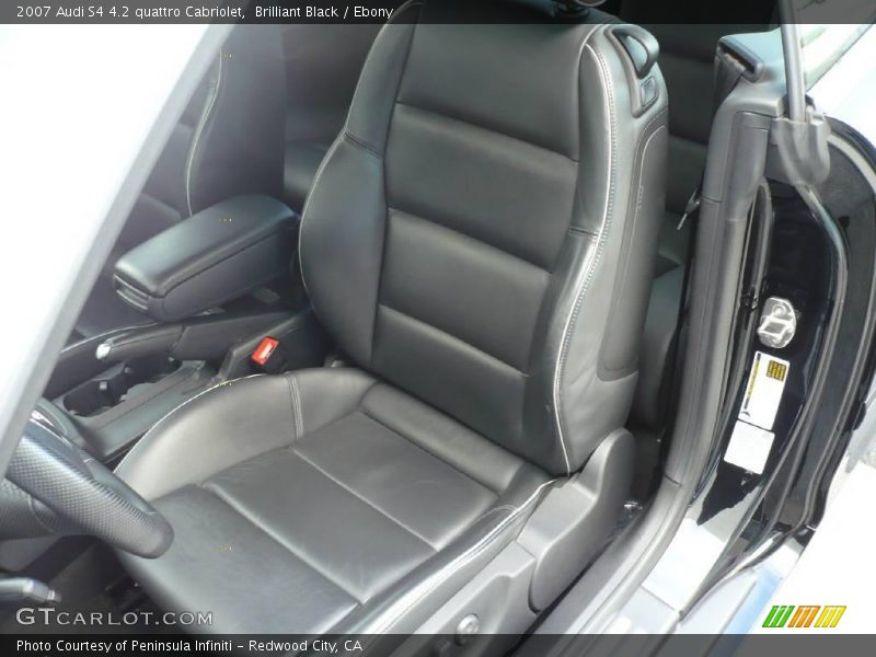 Brilliant Black / Ebony 2007 Audi S4 4.2 quattro Cabriolet