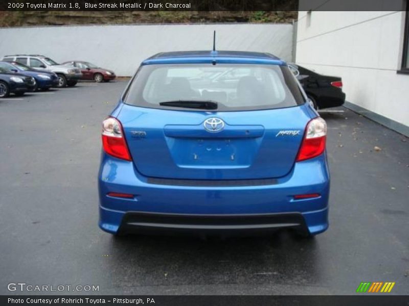 Blue Streak Metallic / Dark Charcoal 2009 Toyota Matrix 1.8
