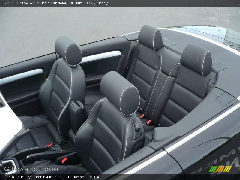 Brilliant Black / Ebony 2007 Audi S4 4.2 quattro Cabriolet