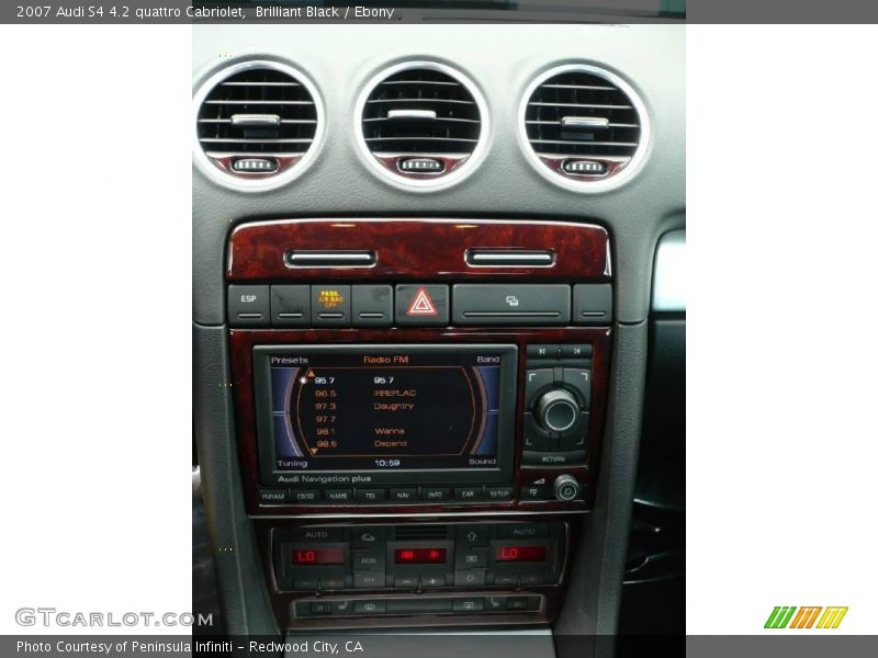 Brilliant Black / Ebony 2007 Audi S4 4.2 quattro Cabriolet