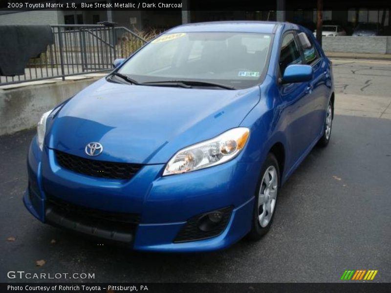 Blue Streak Metallic / Dark Charcoal 2009 Toyota Matrix 1.8