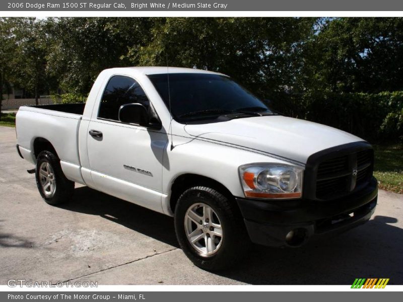 Bright White / Medium Slate Gray 2006 Dodge Ram 1500 ST Regular Cab