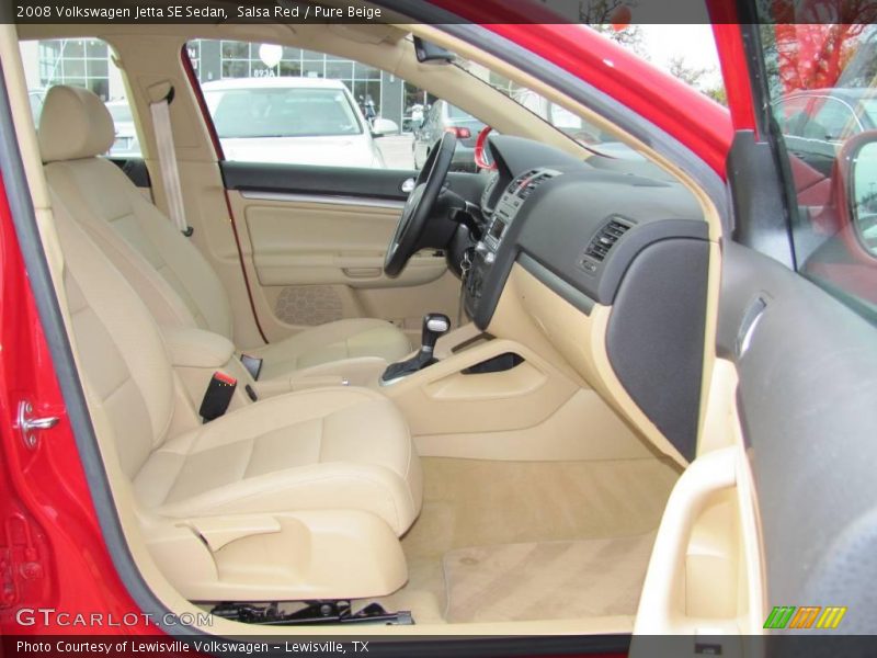 Salsa Red / Pure Beige 2008 Volkswagen Jetta SE Sedan