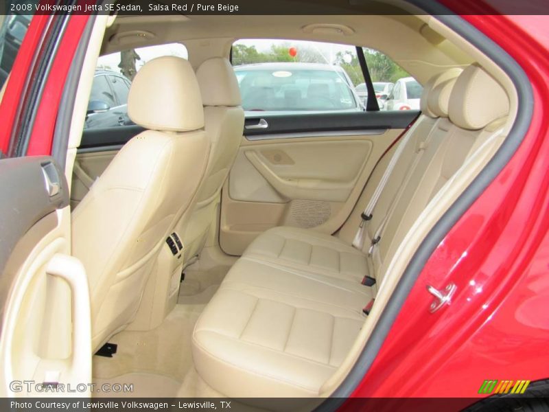 Salsa Red / Pure Beige 2008 Volkswagen Jetta SE Sedan