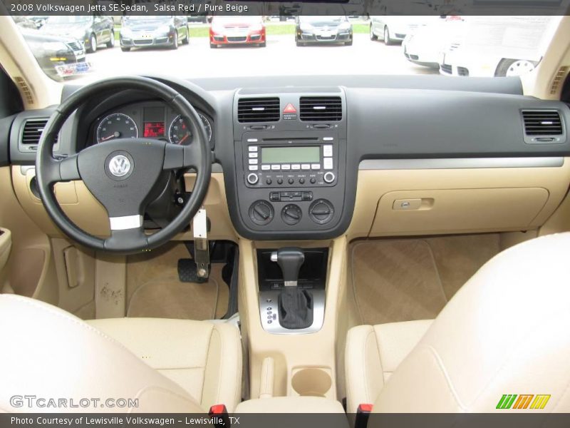 Salsa Red / Pure Beige 2008 Volkswagen Jetta SE Sedan