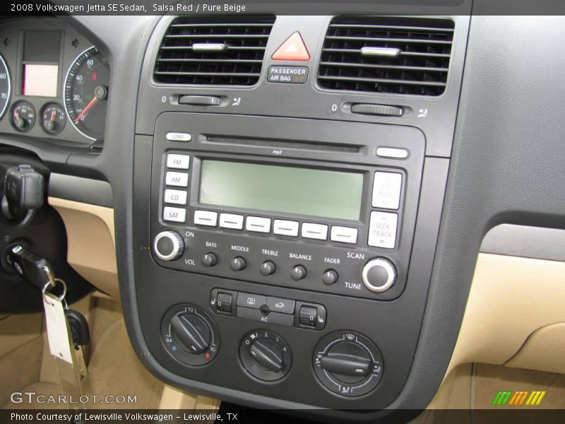 Salsa Red / Pure Beige 2008 Volkswagen Jetta SE Sedan