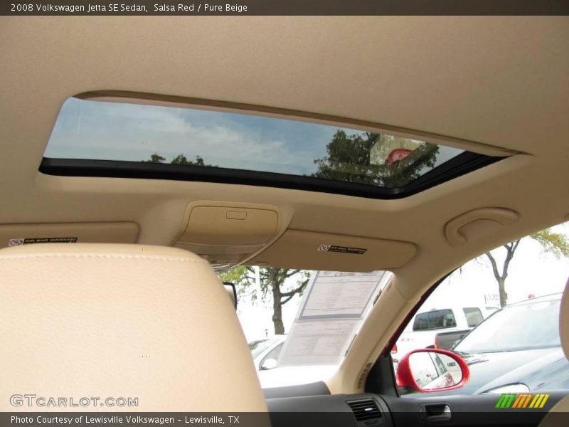 Salsa Red / Pure Beige 2008 Volkswagen Jetta SE Sedan