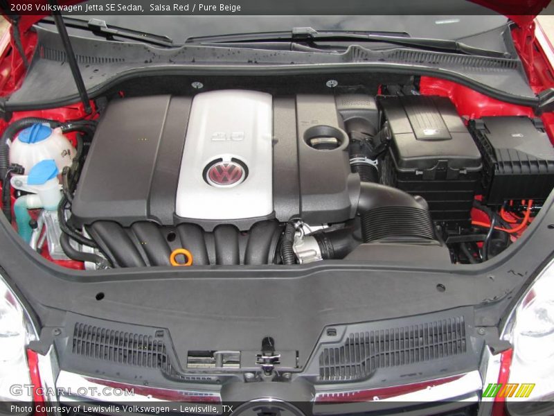 Salsa Red / Pure Beige 2008 Volkswagen Jetta SE Sedan