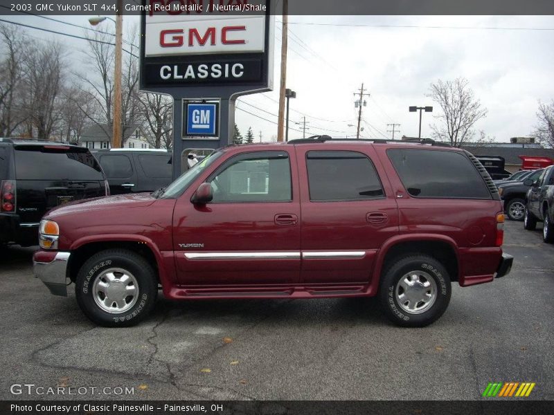 Garnet Red Metallic / Neutral/Shale 2003 GMC Yukon SLT 4x4