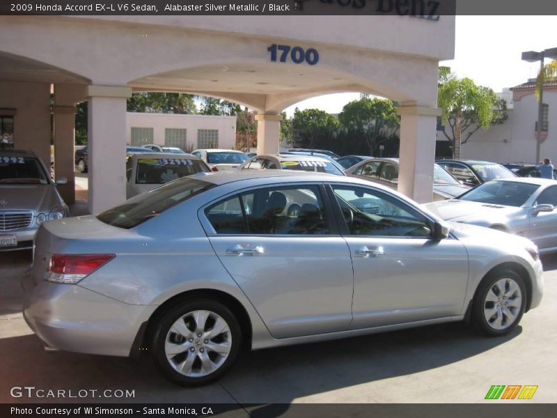 Alabaster Silver Metallic / Black 2009 Honda Accord EX-L V6 Sedan