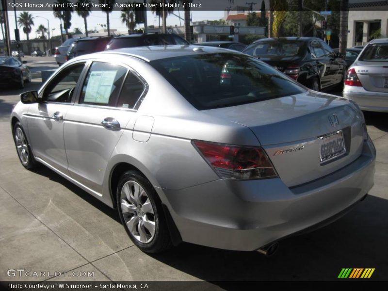 Alabaster Silver Metallic / Black 2009 Honda Accord EX-L V6 Sedan