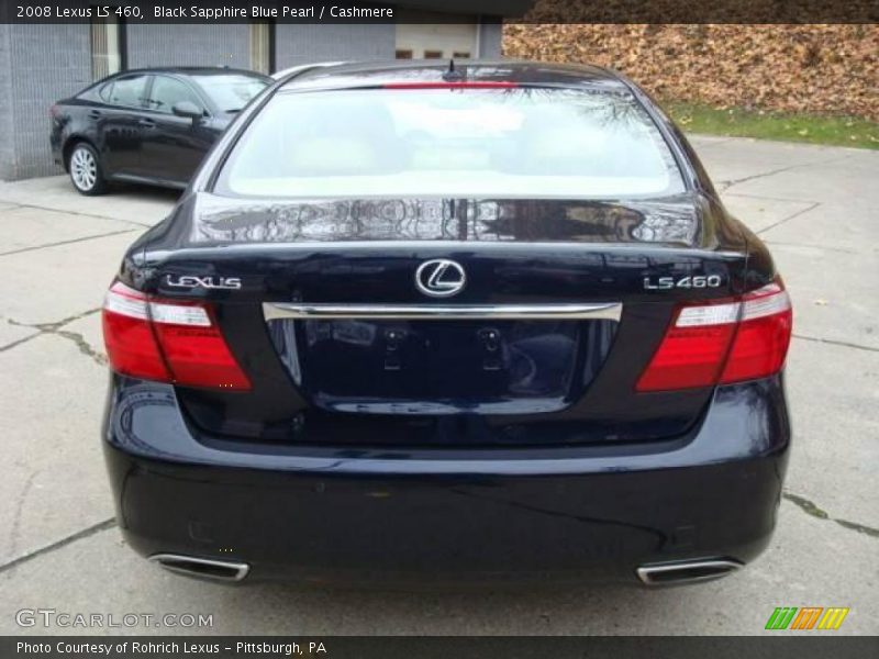 Black Sapphire Blue Pearl / Cashmere 2008 Lexus LS 460