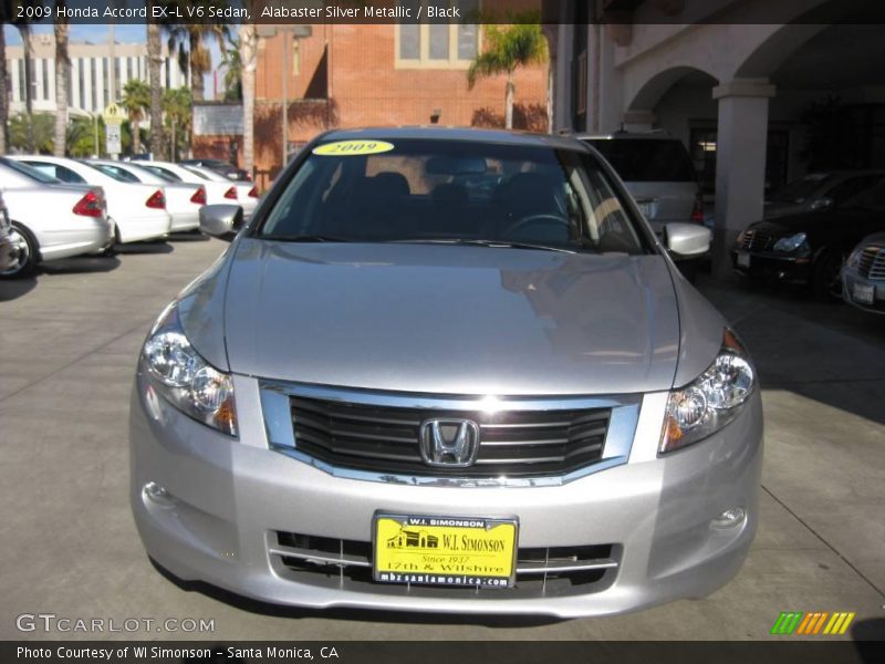 Alabaster Silver Metallic / Black 2009 Honda Accord EX-L V6 Sedan