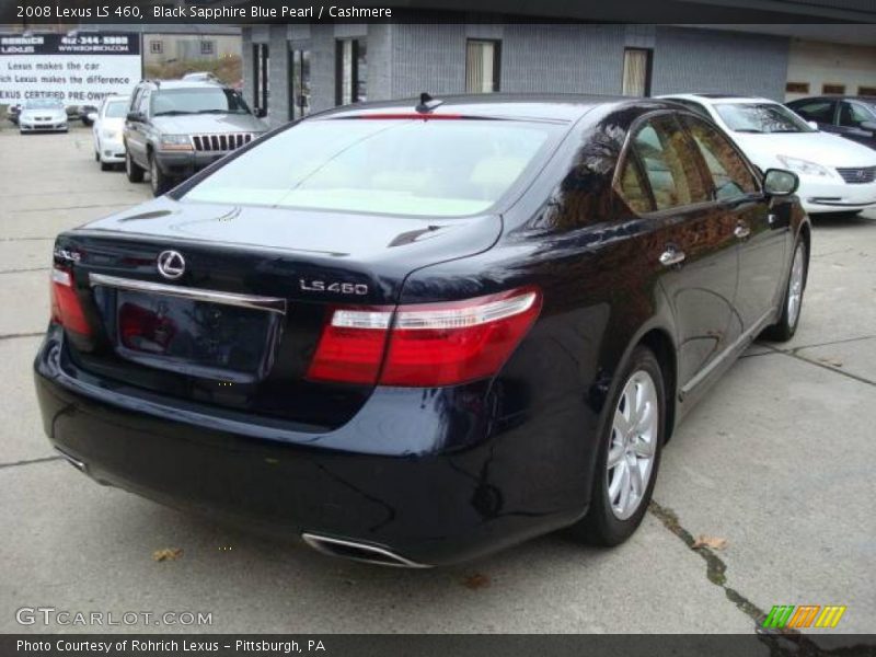 Black Sapphire Blue Pearl / Cashmere 2008 Lexus LS 460