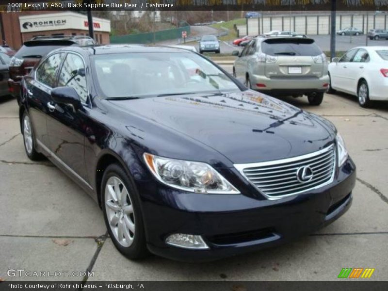 Black Sapphire Blue Pearl / Cashmere 2008 Lexus LS 460