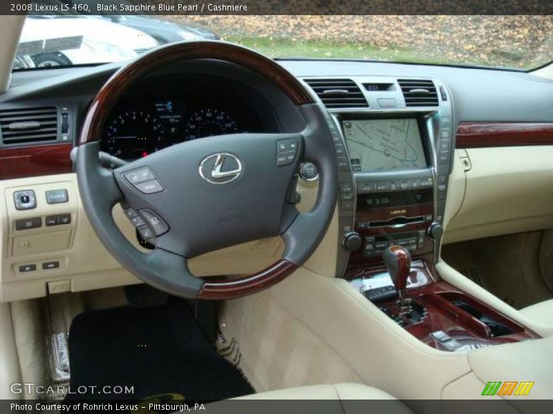 Black Sapphire Blue Pearl / Cashmere 2008 Lexus LS 460