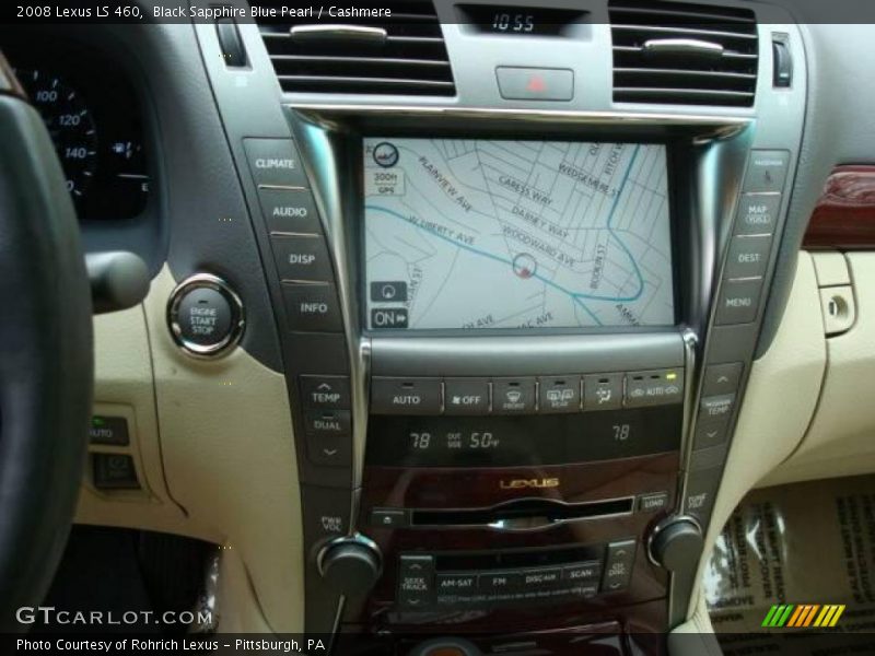 Black Sapphire Blue Pearl / Cashmere 2008 Lexus LS 460