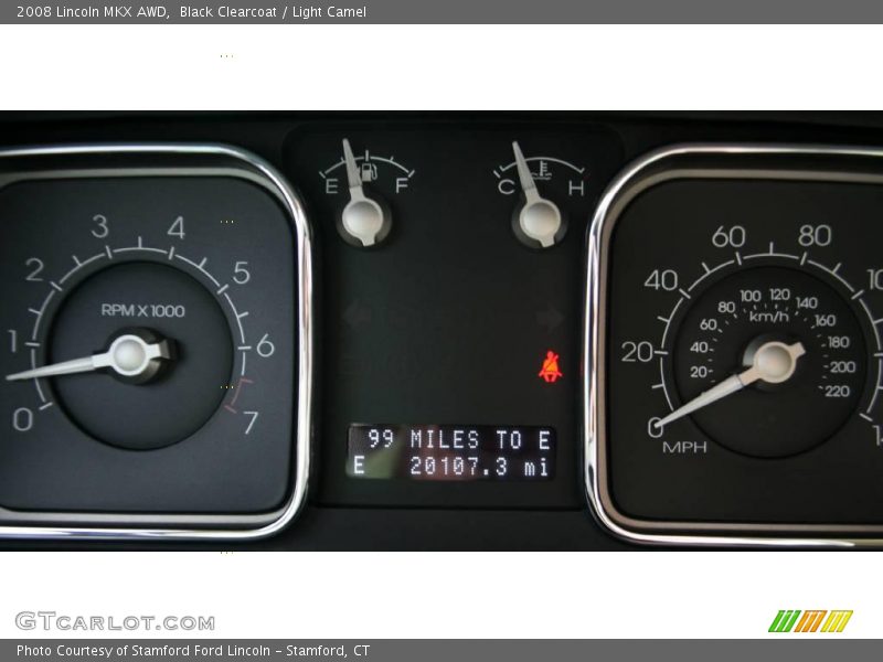 Black Clearcoat / Light Camel 2008 Lincoln MKX AWD