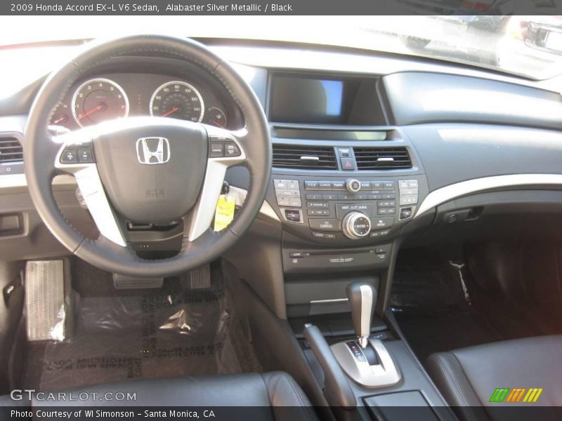 Alabaster Silver Metallic / Black 2009 Honda Accord EX-L V6 Sedan