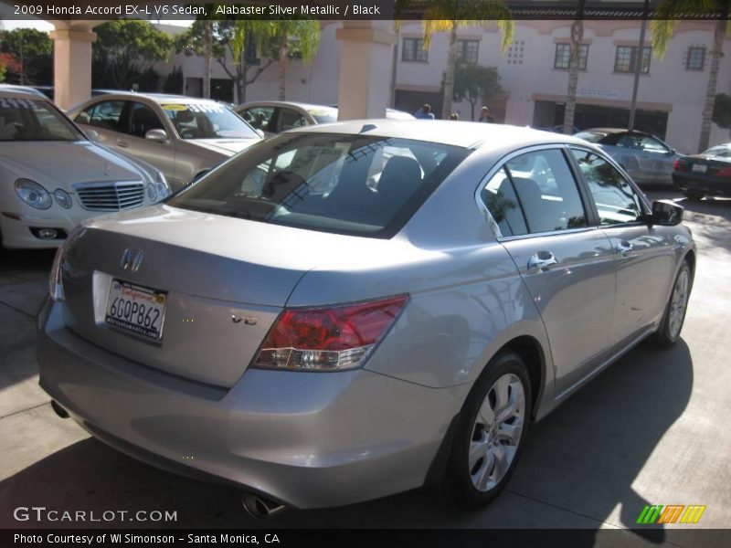 Alabaster Silver Metallic / Black 2009 Honda Accord EX-L V6 Sedan