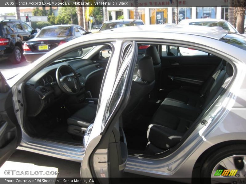 Alabaster Silver Metallic / Black 2009 Honda Accord EX-L V6 Sedan