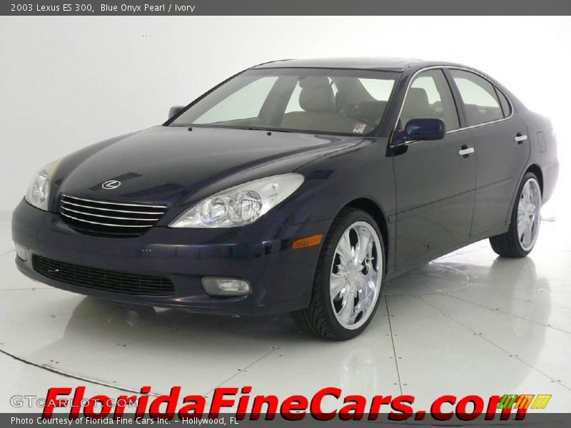 Blue Onyx Pearl / Ivory 2003 Lexus ES 300