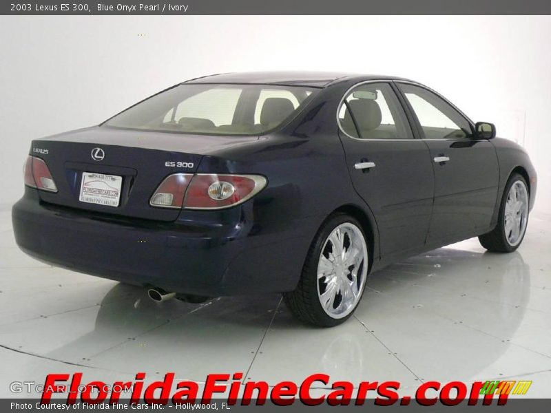 Blue Onyx Pearl / Ivory 2003 Lexus ES 300