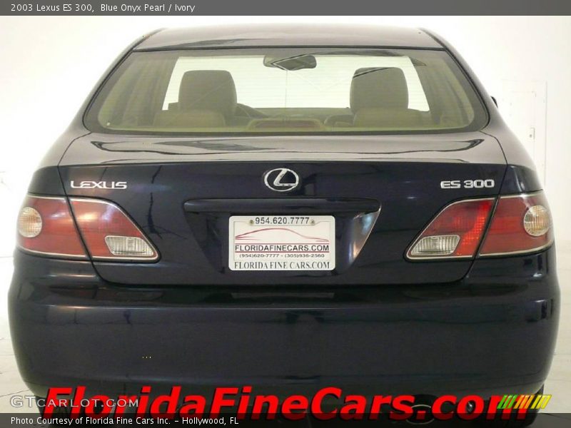 Blue Onyx Pearl / Ivory 2003 Lexus ES 300