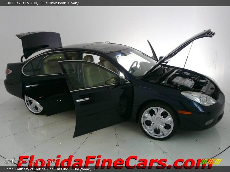 Blue Onyx Pearl / Ivory 2003 Lexus ES 300