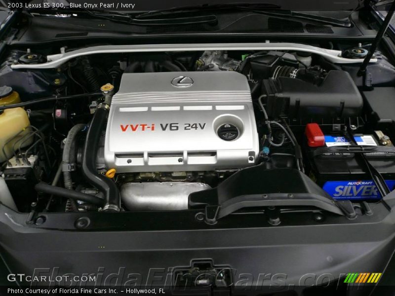 Blue Onyx Pearl / Ivory 2003 Lexus ES 300