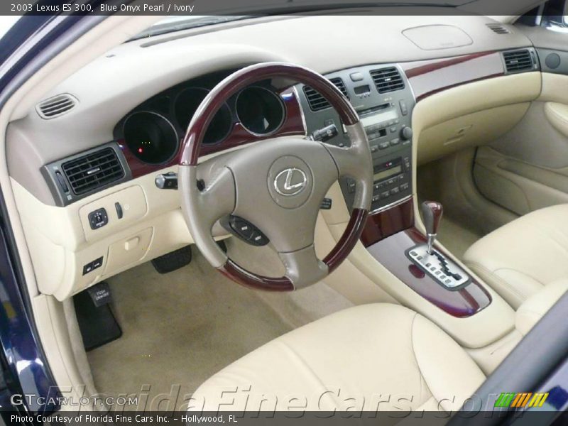 Blue Onyx Pearl / Ivory 2003 Lexus ES 300