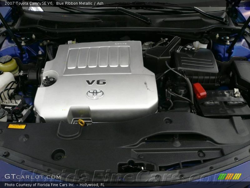 Blue Ribbon Metallic / Ash 2007 Toyota Camry SE V6