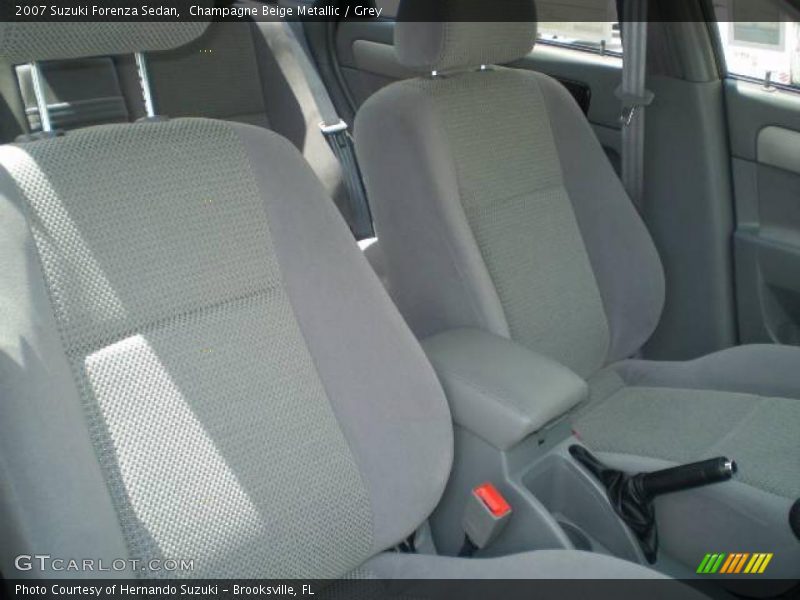 Champagne Beige Metallic / Grey 2007 Suzuki Forenza Sedan