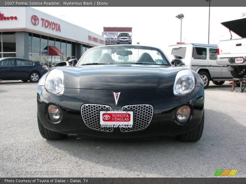 Mysterious Black / Ebony 2007 Pontiac Solstice Roadster