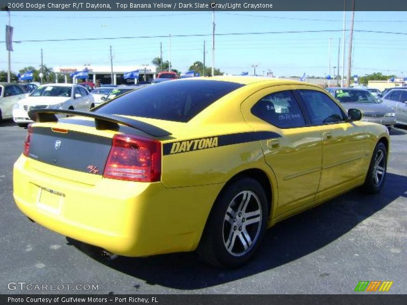 Top Banana Yellow / Dark Slate Gray/Light Graystone 2006 Dodge Charger R/T Daytona