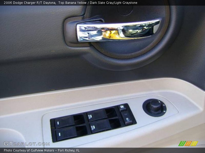 Top Banana Yellow / Dark Slate Gray/Light Graystone 2006 Dodge Charger R/T Daytona