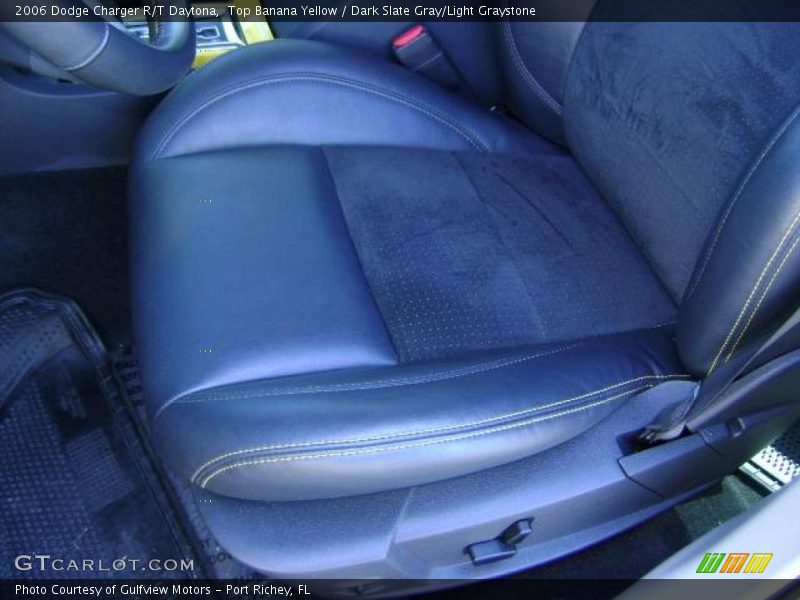 Top Banana Yellow / Dark Slate Gray/Light Graystone 2006 Dodge Charger R/T Daytona