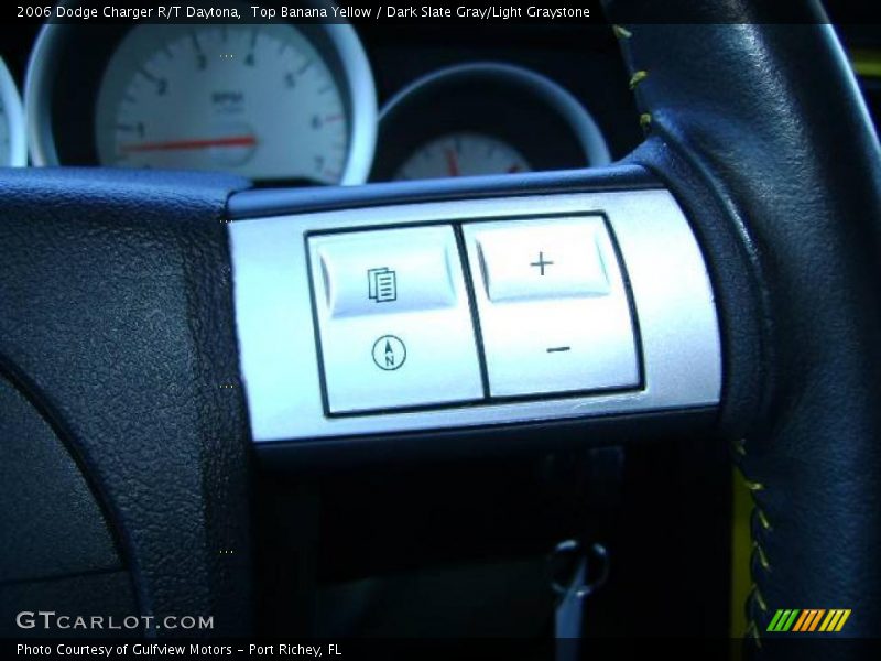 Top Banana Yellow / Dark Slate Gray/Light Graystone 2006 Dodge Charger R/T Daytona