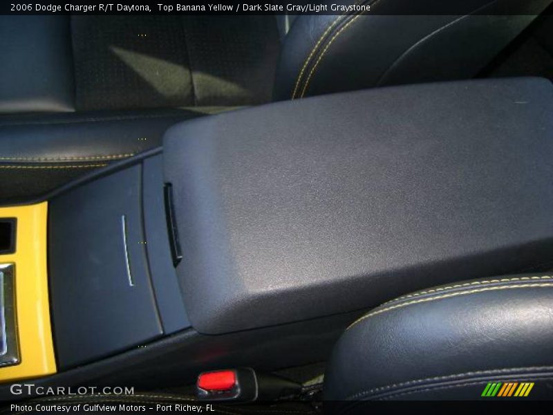 Top Banana Yellow / Dark Slate Gray/Light Graystone 2006 Dodge Charger R/T Daytona