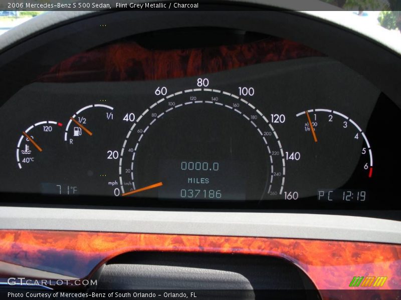 Flint Grey Metallic / Charcoal 2006 Mercedes-Benz S 500 Sedan