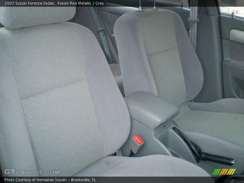Fusion Red Metallic / Grey 2007 Suzuki Forenza Sedan