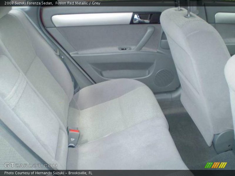 Fusion Red Metallic / Grey 2007 Suzuki Forenza Sedan