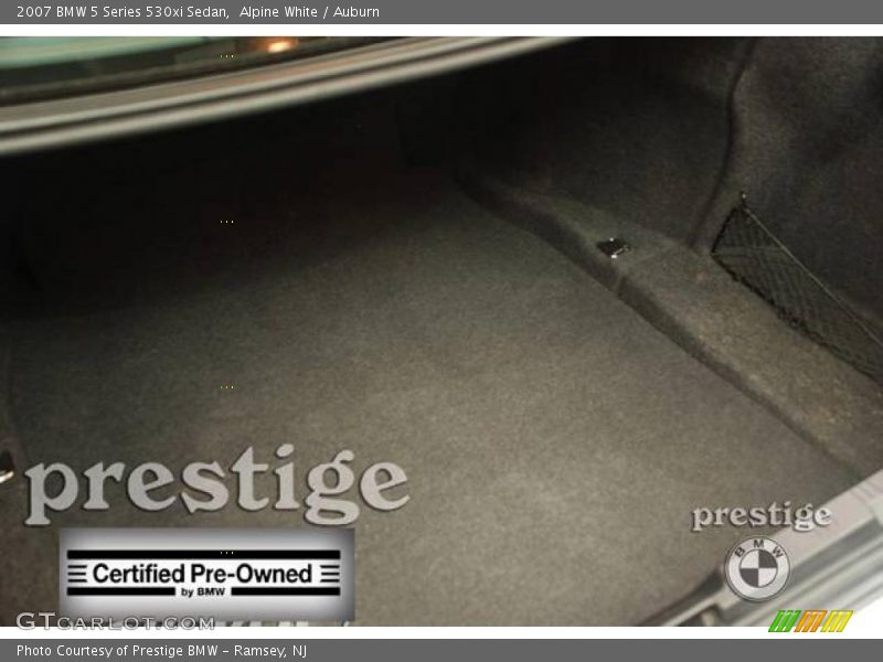Alpine White / Auburn 2007 BMW 5 Series 530xi Sedan