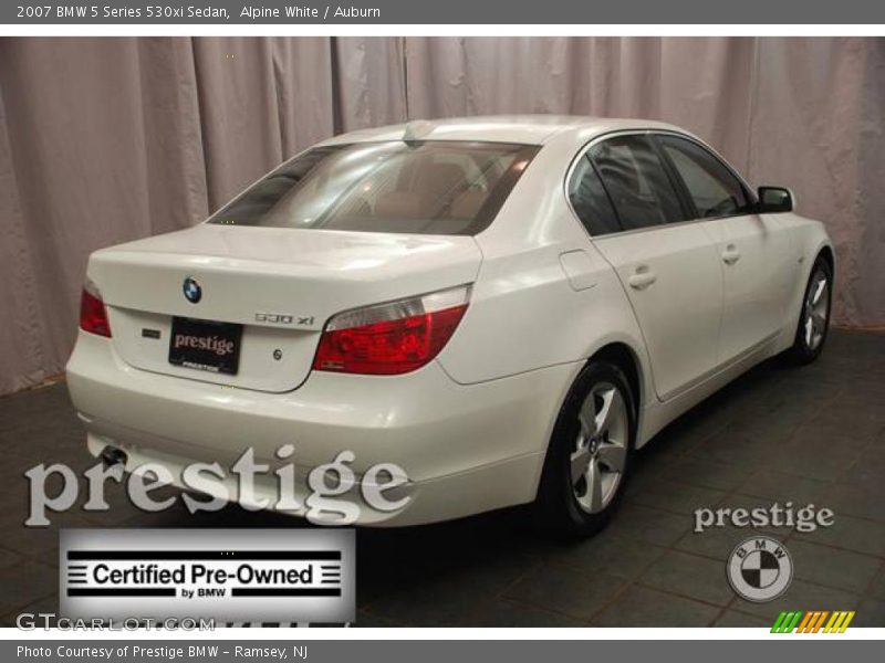 Alpine White / Auburn 2007 BMW 5 Series 530xi Sedan