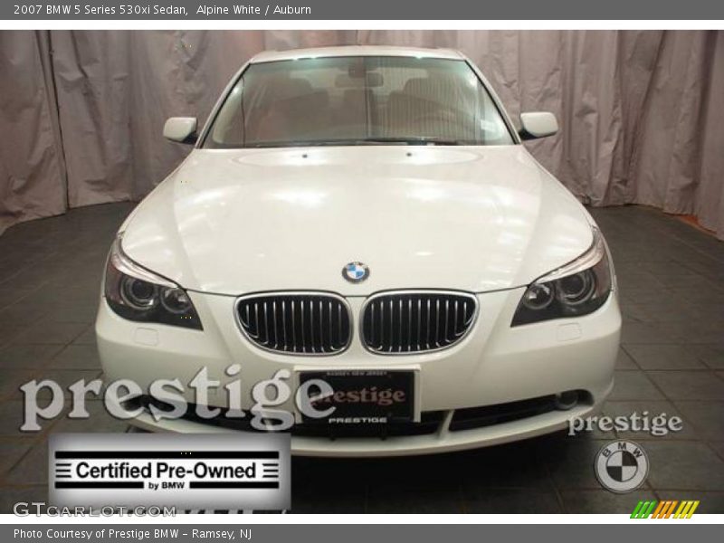 Alpine White / Auburn 2007 BMW 5 Series 530xi Sedan