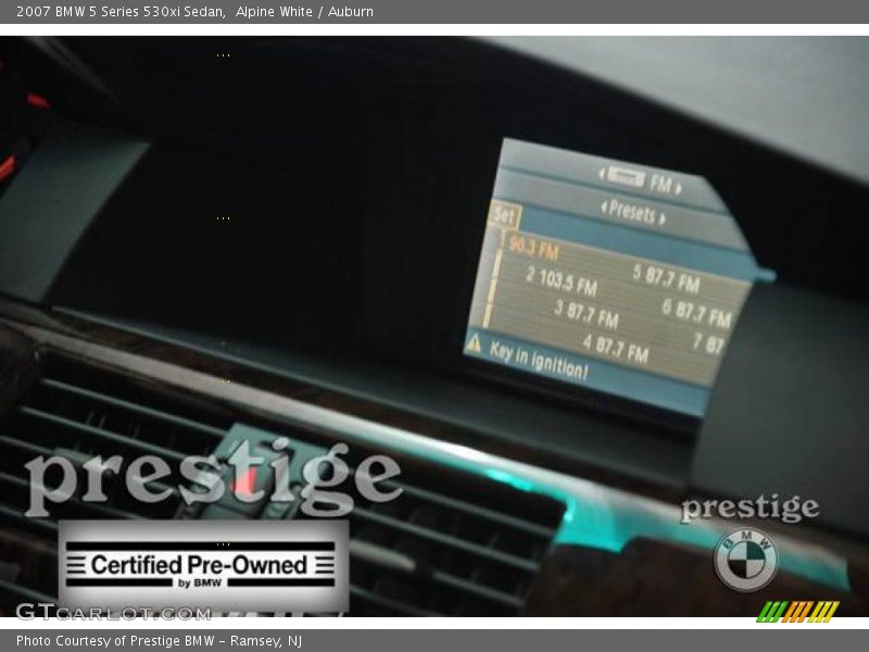 Alpine White / Auburn 2007 BMW 5 Series 530xi Sedan