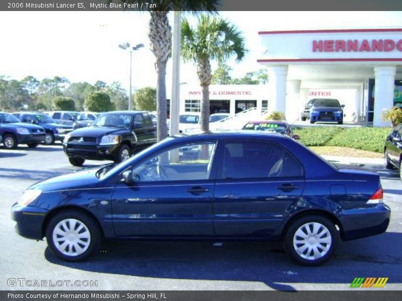 Mystic Blue Pearl / Tan 2006 Mitsubishi Lancer ES