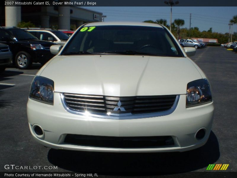 Dover White Pearl / Beige 2007 Mitsubishi Galant ES